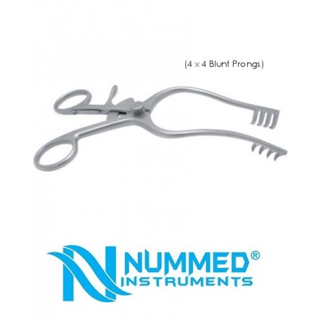 Mollison Retractor Adult, Spinal Instruments, 4 x 4 Prongs, 17 cm Mollison Retractor Adult, Spinal Instruments, 4 x 4 Prongs, 17 cm